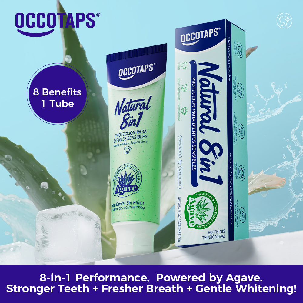 Agave Natural + Whitening Teeth Toothpaste [Fluoride-Free+Niacinamide]