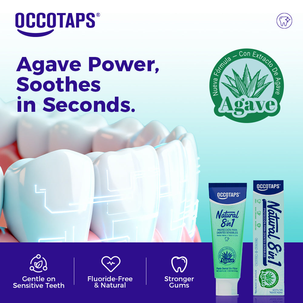 Agave Natural + Whitening Teeth Toothpaste [Fluoride-Free+Niacinamide]