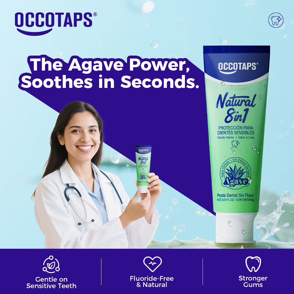 Agave Natural + Whitening Teeth Toothpaste [Fluoride-Free+Niacinamide]