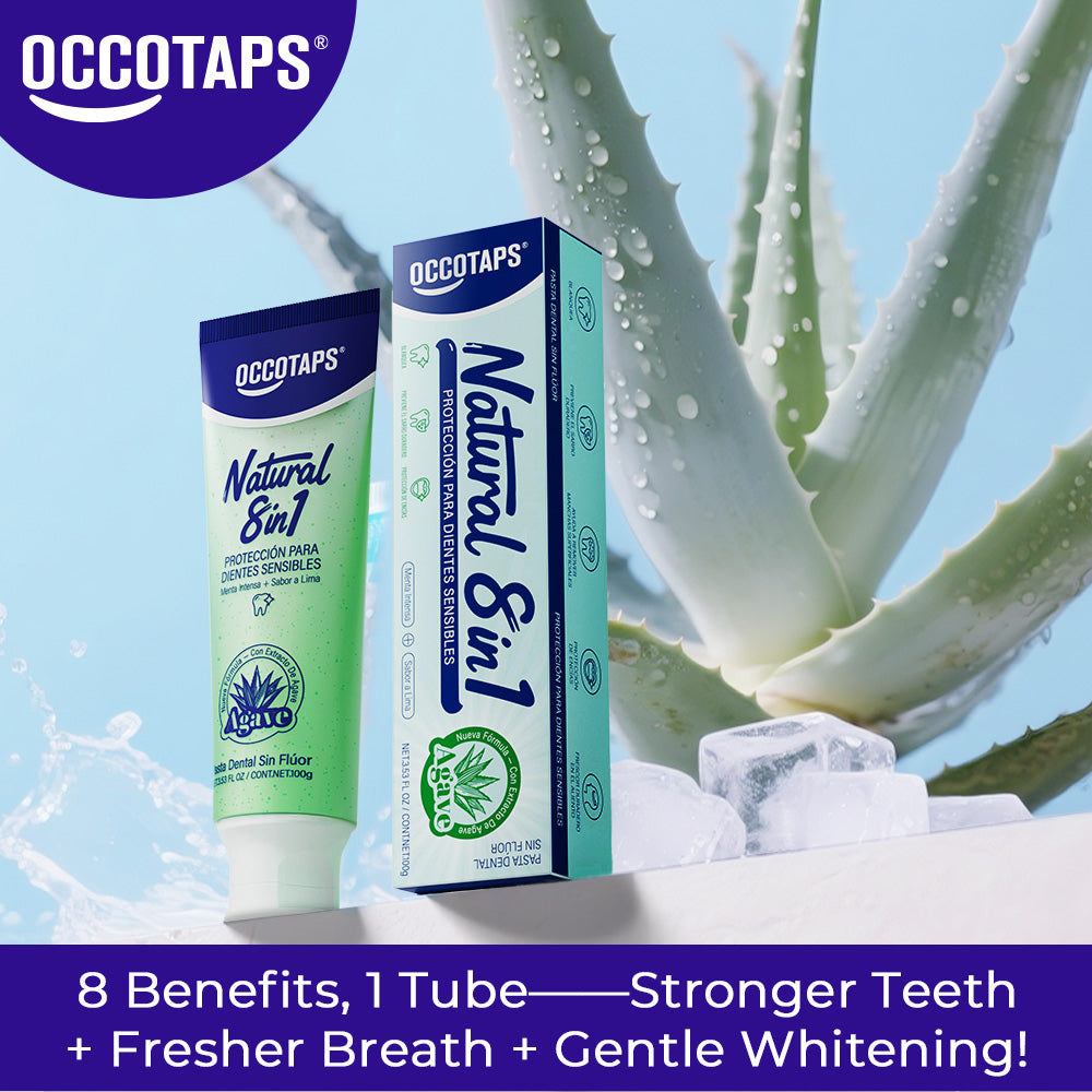 [2 PCS] Agave Natural + Whitening Teeth Toothpaste [Fluoride-Free+Niacinamide]